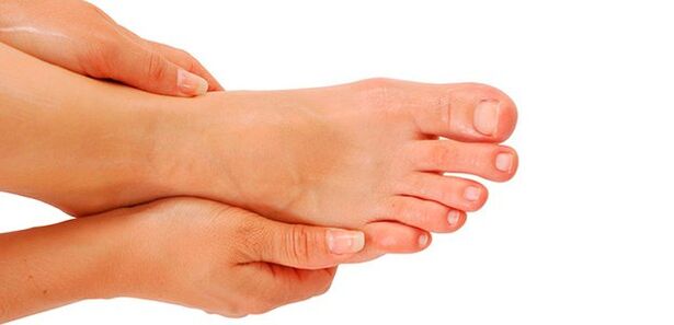 Healthy foot after nail fungus treatment