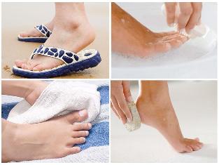 fungi on the skin of the feet prevention